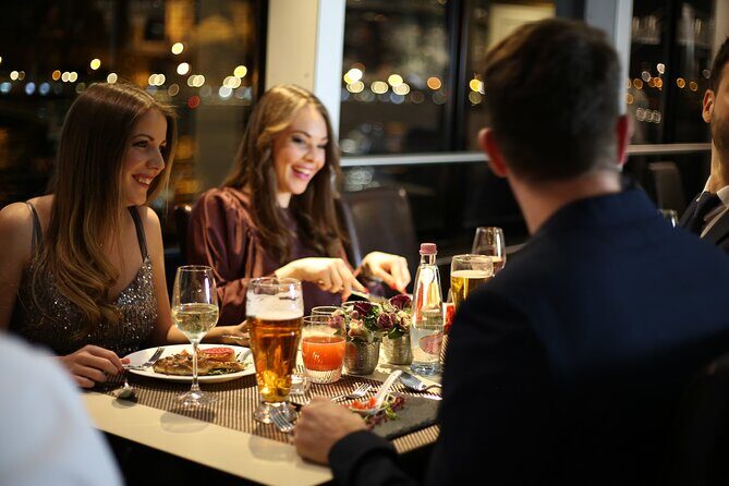 Budapest 4 course Dinner Cruise with Bar Piano and Welcome Drink - Silverline Cruises on the Danube: a simple, romantic 2-hour plan