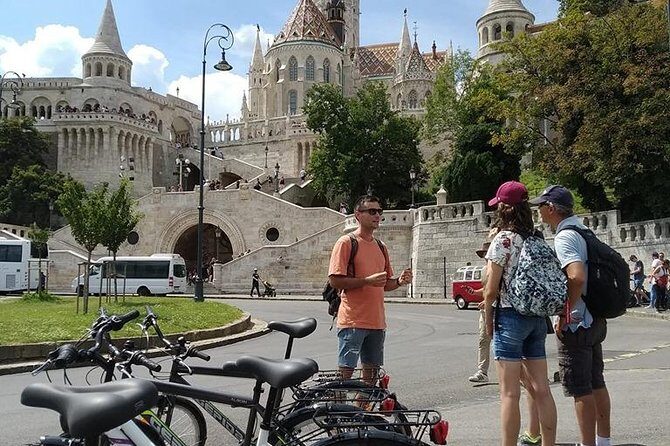 Budapest Bike Ride - Liberty Bridge stories and the ride into Buda
