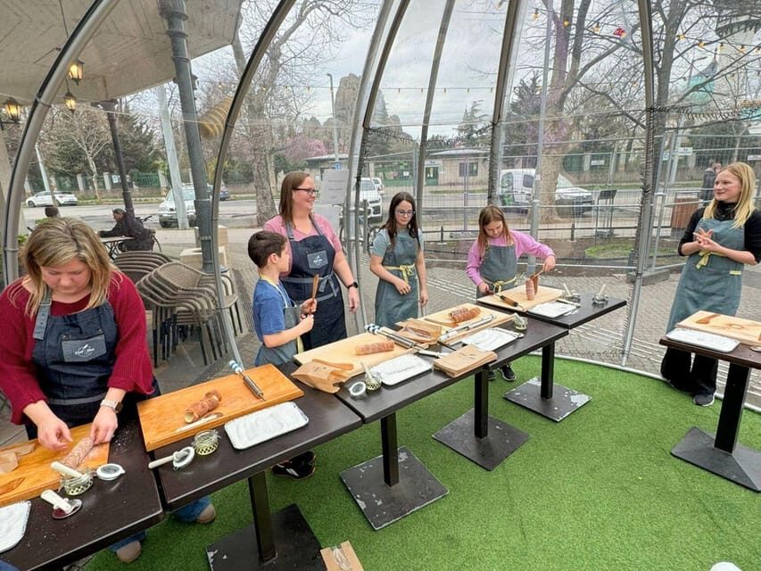 Budapest: Chimney Cake Workshop in City Park - Inside the Indoor Workshop Area: What You Learn in This Hour