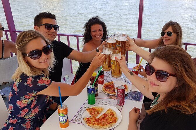 Budapest Danube Pizza Cruise with Welcome Drink - Engineering school and WWII-era bridges: history in motion