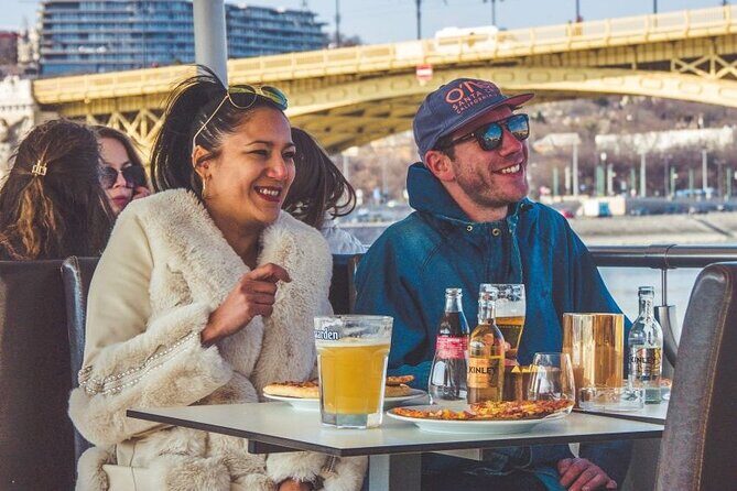 Budapest Danube Pizza Cruise with Welcome Drink - New National Theatre and Balna: modern Budapest on the east bank