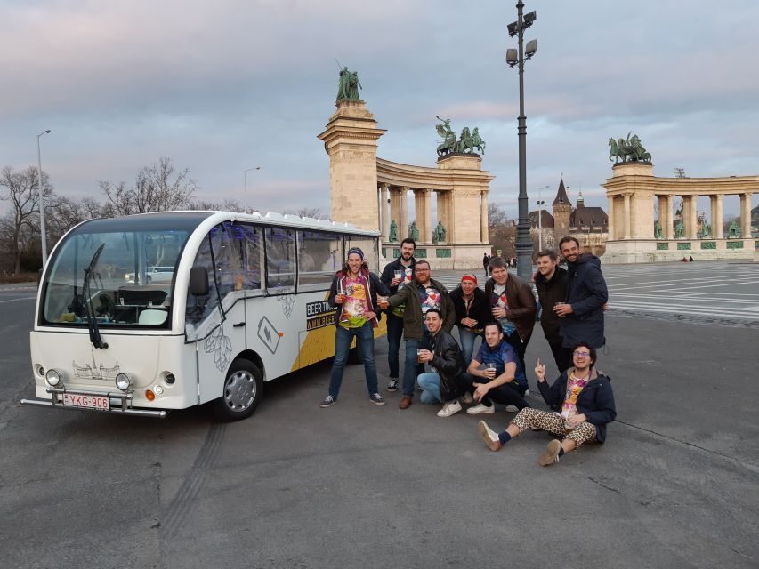 Budapest: eBeerBus Sightseeing Tour - Stop-by-stop: Heroes Square to the Opera and Basilica photo moments