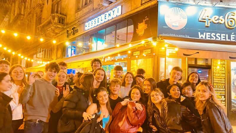Budapest: Guided Bar Crawl with 1 Hour Open Bar and Shots - Meeting in the city center and the first welcome shot