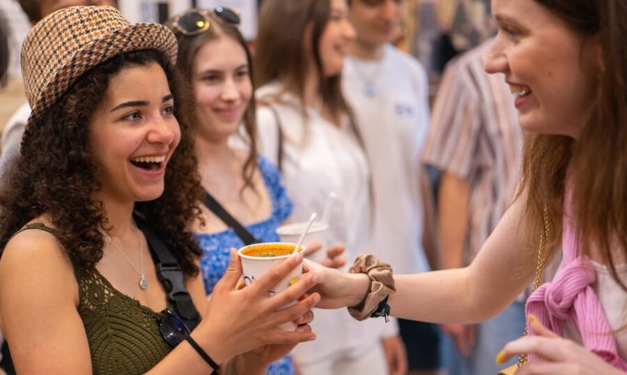Budapest: Guided Food Tour with Wine, Beer, and Shots - From Andrassy Avenue into sit-down classics: nokedli and flódni