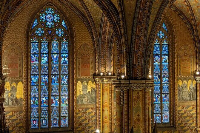 Budapest: Matthias Church Entry Ticket - Inside the church: stained glass, frescoes, and that hush