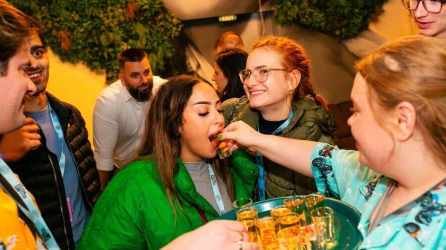 Budapest: Party District Bar-Hop with 2hr Unlimited Drinks - Meeting point at ManyTime Bar: games, IDs, and group energy