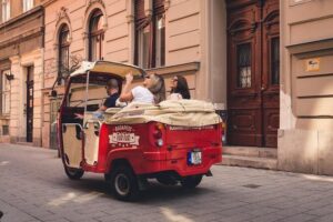 Budapest Private Tuk Tuk Tour with Wine Tasting and Cheese Platter - Gellért Hill viewpoint time: Citadella, Freedom Statue, and that Garden of Philosophers