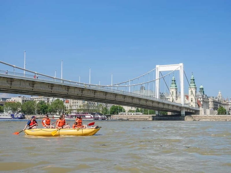 Budapest Rafting - Sunset Cruise - Passing Parliament, bridges, and Buda hills ridges from the water