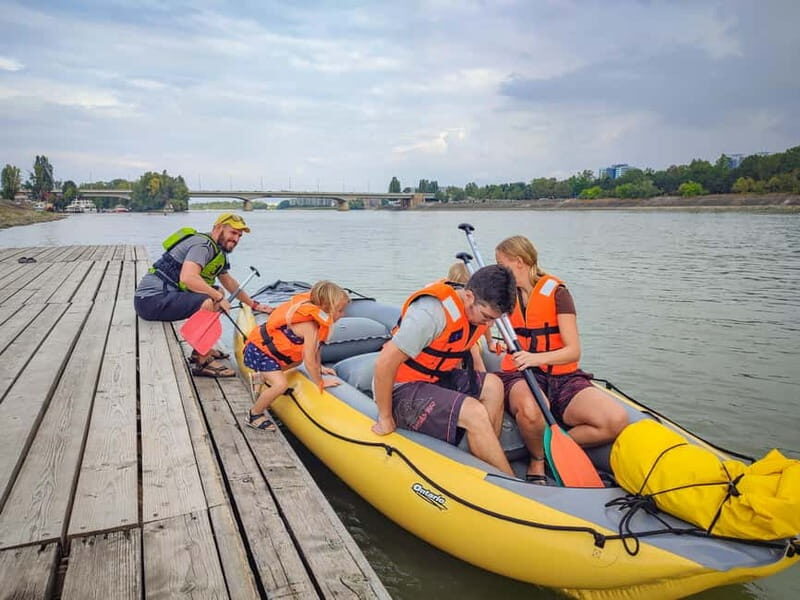 Budapest Rafting - Sunset Cruise - The finish at Dürer Kert and the riverbank bar moment (summer only)