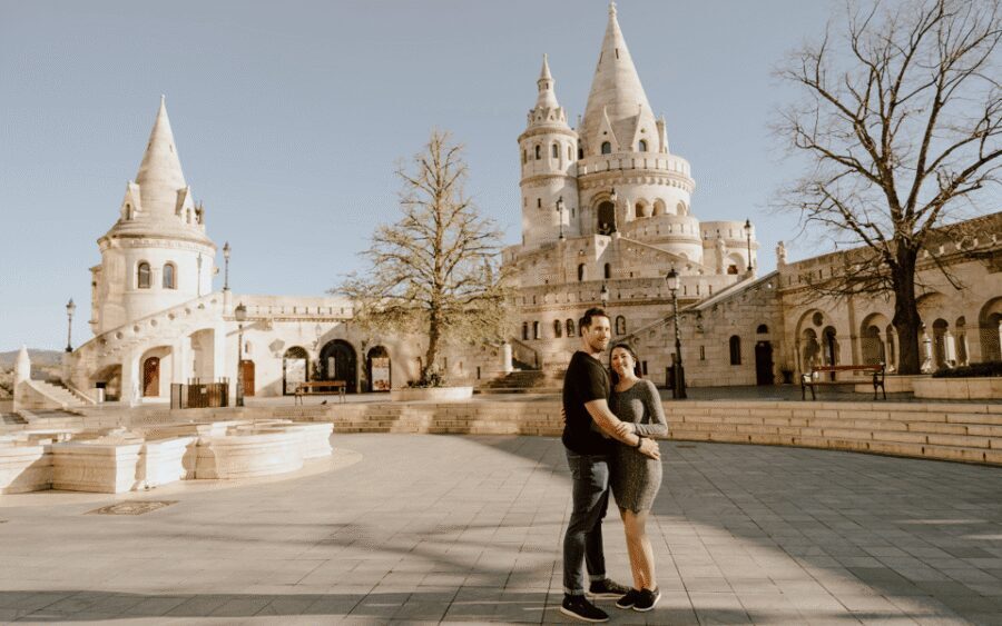 Budapest: romantic photoshoot at Buda's iconic sightseeings - Where the Shoot Naturally Takes You: From Cobblestones to Big Views