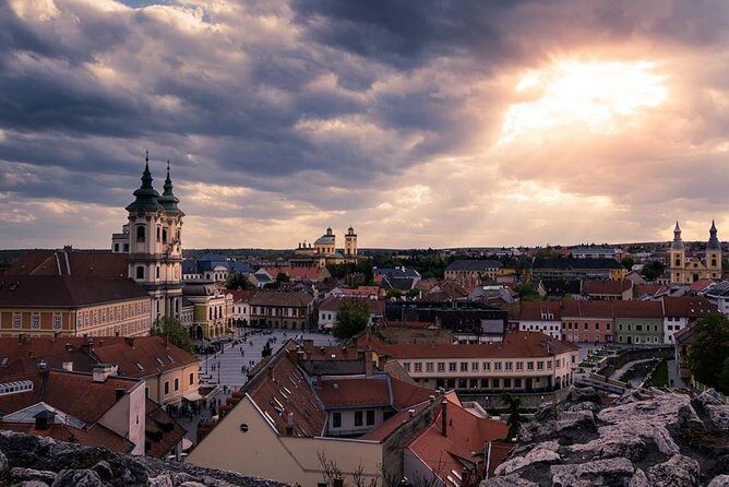Eger Private Full-Day Wine Tasting Tour and Sightseeing from Budapest - Eger Castle viewpoints: battlements, rooms, and a big sky over the valley