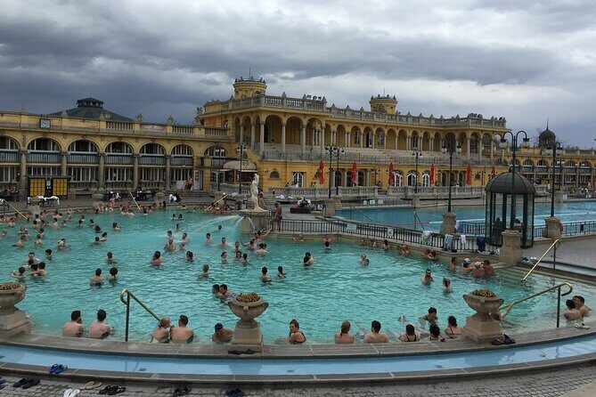 Entrance to Szechenyi Spa in Budapest - Indoor vs outdoor soaking: your best plan for a comfortable circuit