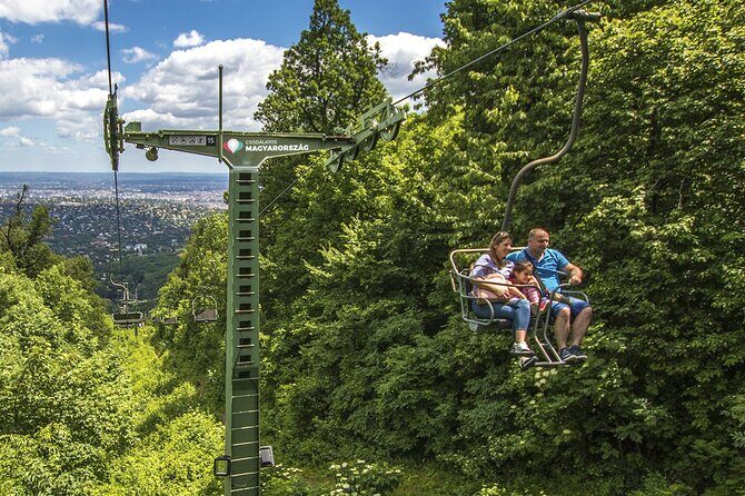 Hiking + Chairlift ride + viewpoints in Budapest - Tündér-szikla: a viewpoint stop with personality