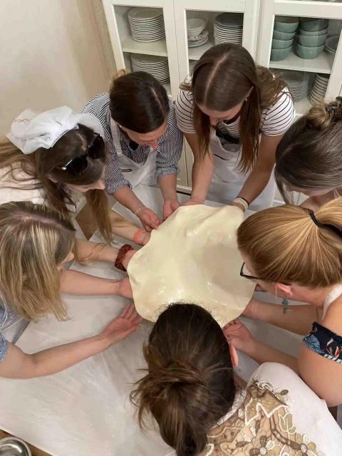 Stretched Strudel Making Class with 2 Different Fillings - The 2.5-Hour Flow: Dough Stretching, Filling, Baking, Eating