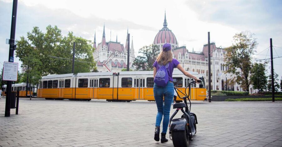 Top sights of Pest downtown on e-scooters incl. Parliament - How an e-scooter tour speeds up Pest without skipping the vibe