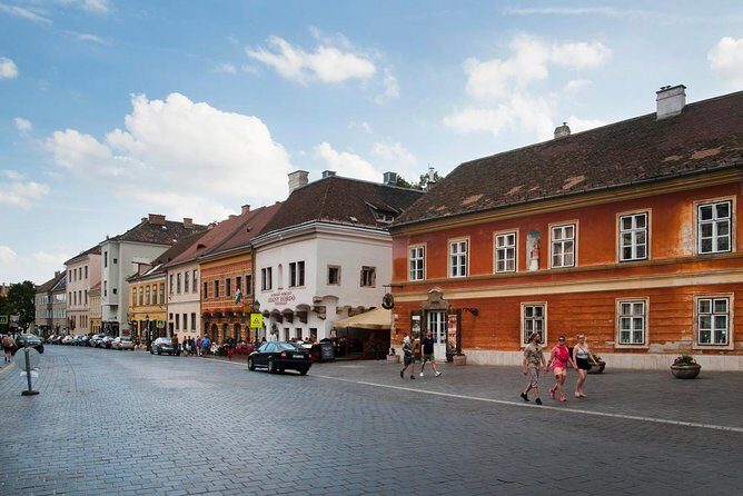 Walk in Buda with Hospital in the Rock Underground Cave Visit - Sandor Palace: the guards and the feel of official power